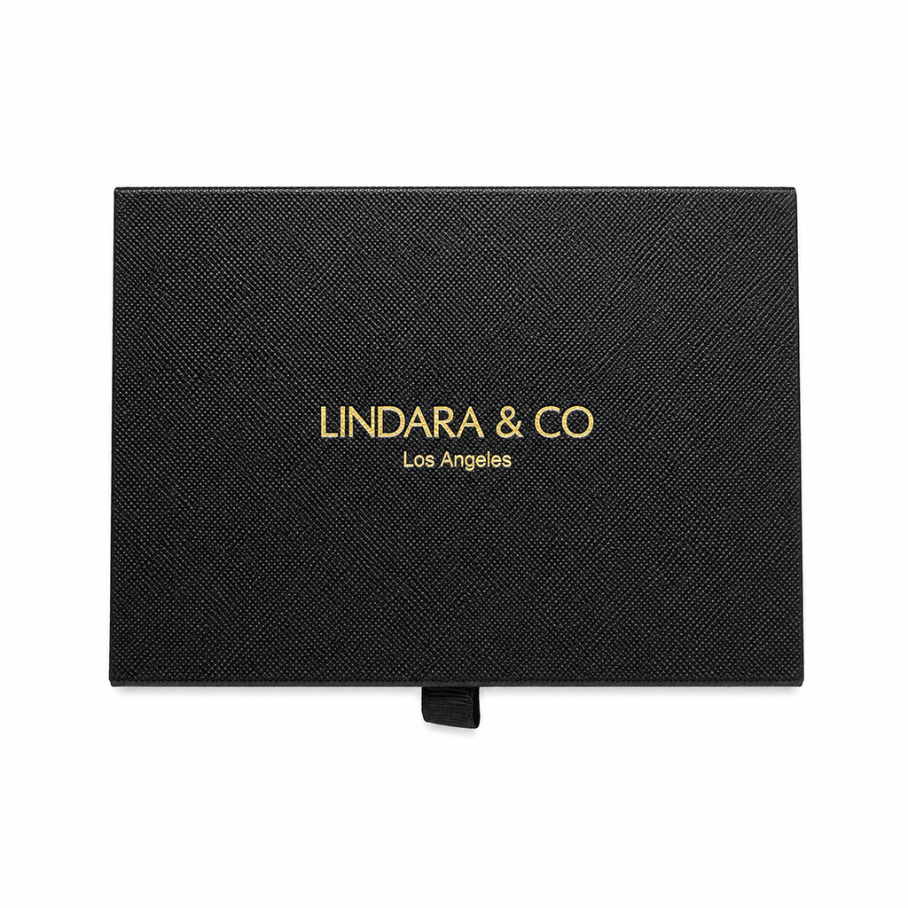 Black Sffiano Leather Card Holder