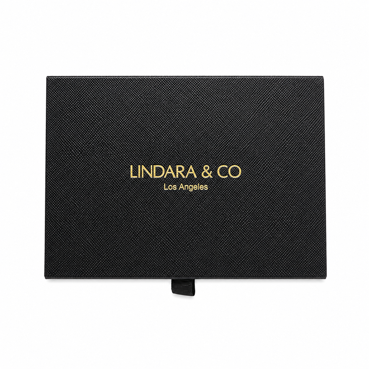 Black Sffiano Leather Card Holder